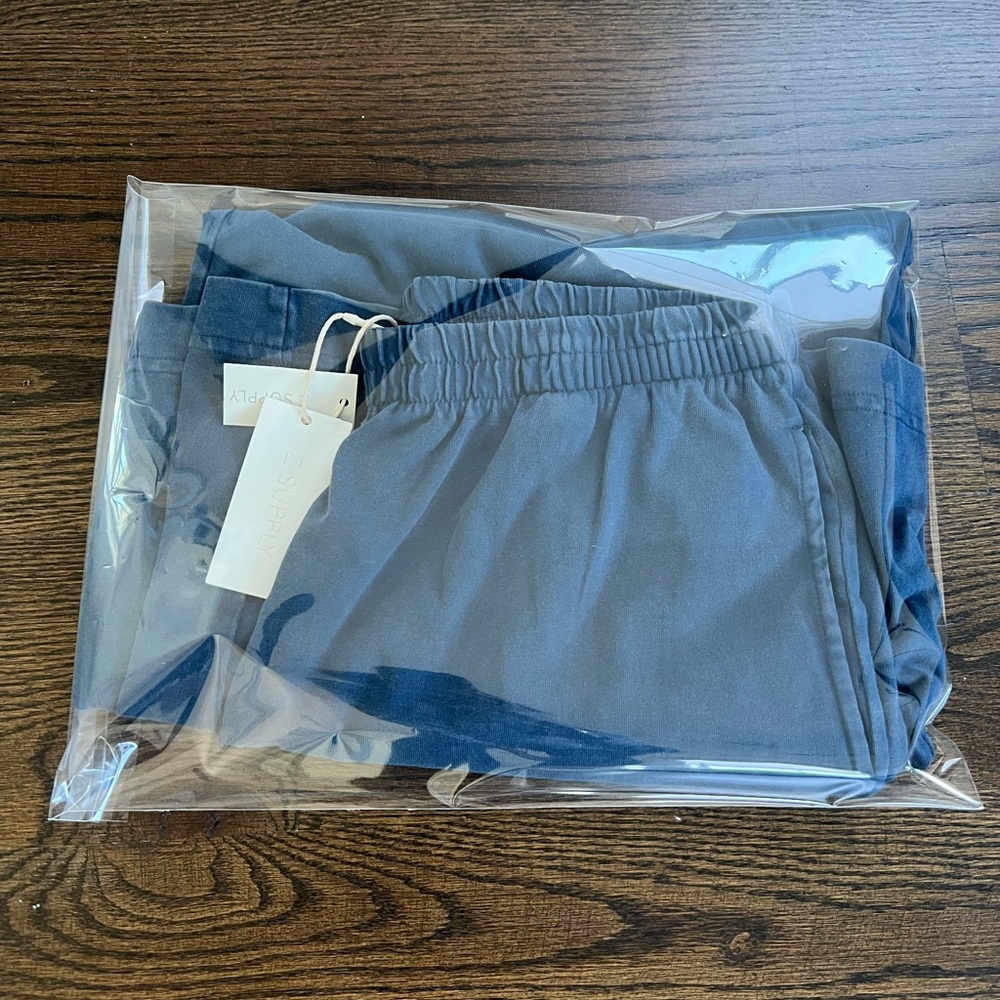 NWT Z Supply Scout Jersey Flare Pant in Midnight sz M